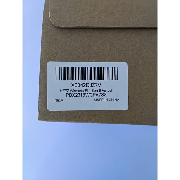 Women's Apricot Suede Flats – Comfy, Stylish, 2-in-1 Look (Slip-On) Size - Picture 4 of 8